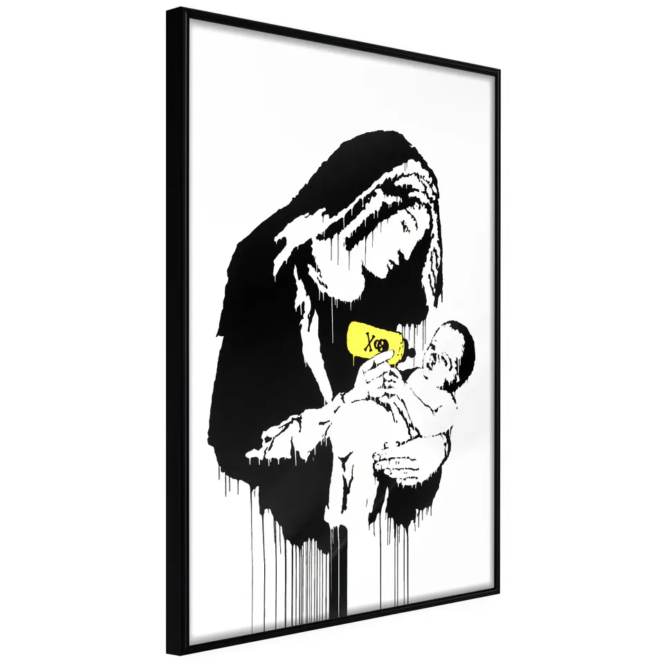 ⁨Poster - Banksy: Toxic Mary (size 20x30, finish Frame black)⁩ at Wasserman.eu