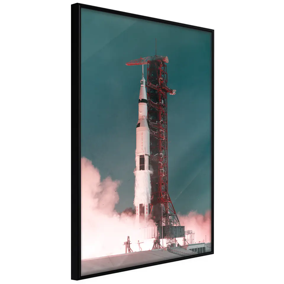 ⁨Poster - Start into the unknown (size 20x30, finish Frame black)⁩ at Wasserman.eu
