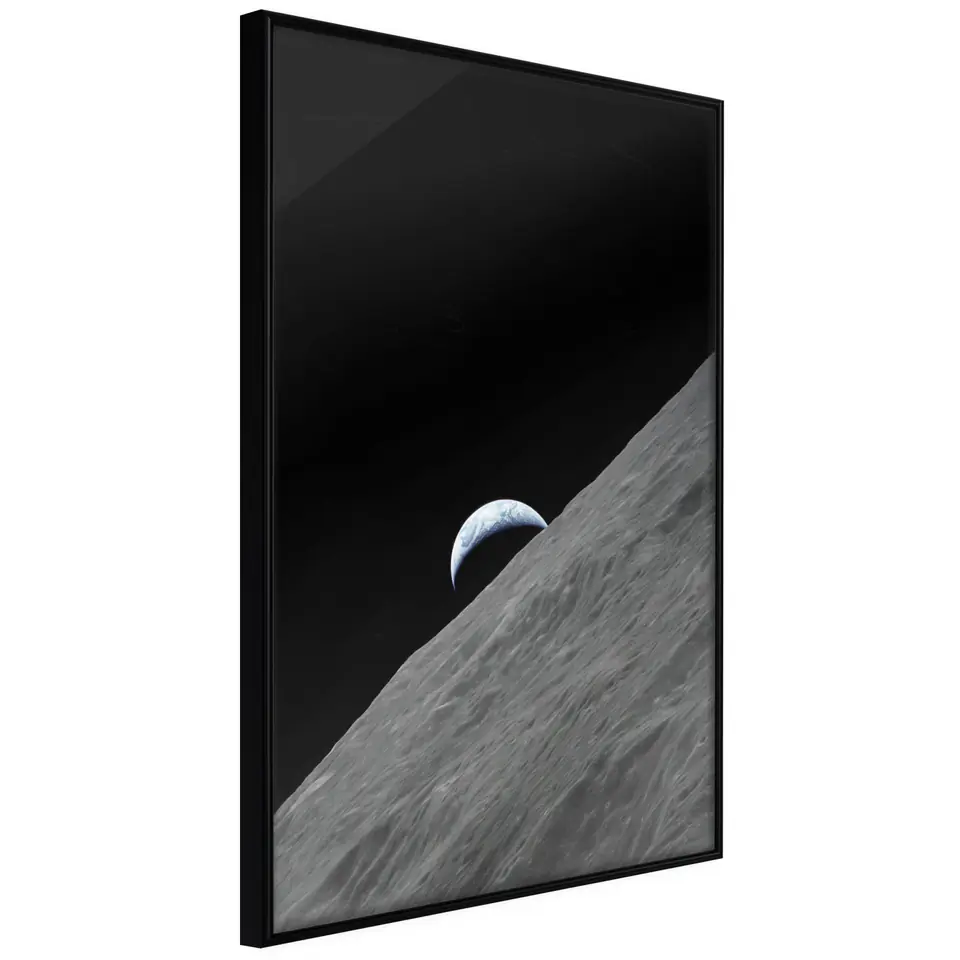 ⁨Poster - Planet in the shadow (size 30x45, finish Frame black)⁩ at Wasserman.eu