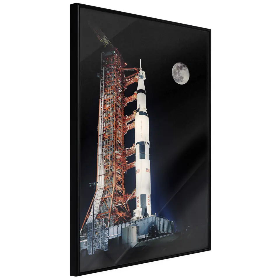 ⁨Poster - Cosmodrome (size 20x30, finish Frame black)⁩ at Wasserman.eu