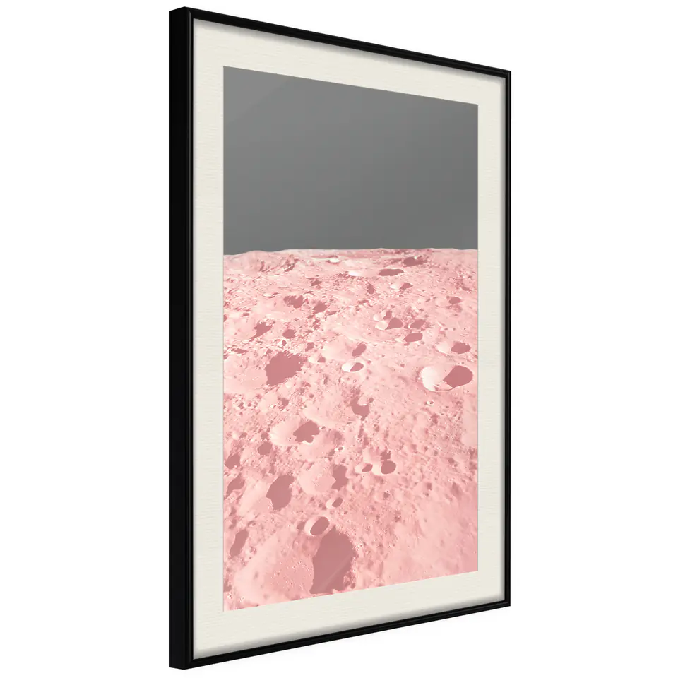 ⁨Poster - Pastel craters (size 40x60, finish Black frame with passe-partout)⁩ at Wasserman.eu