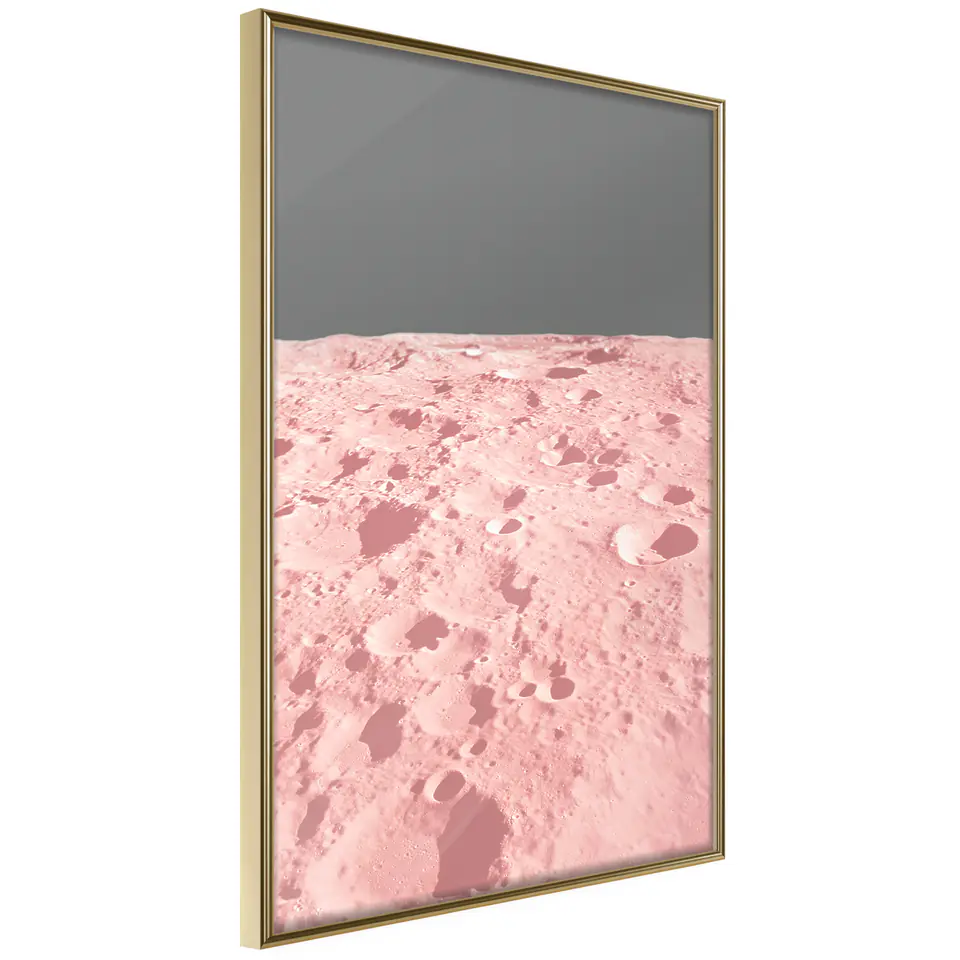 ⁨Poster - Pastel craters (size 20x30, gold frame finish)⁩ at Wasserman.eu