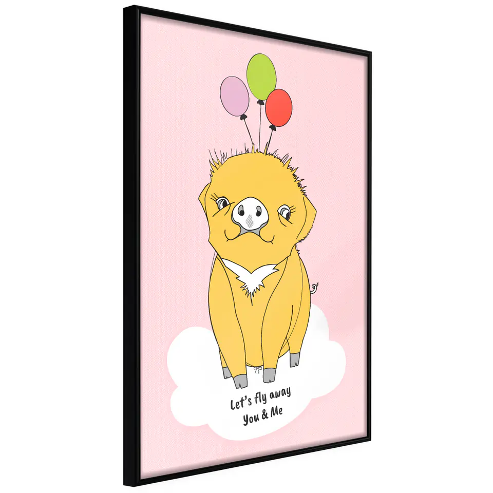 ⁨Poster - Birthday wish (size 20x30, finish Frame black)⁩ at Wasserman.eu