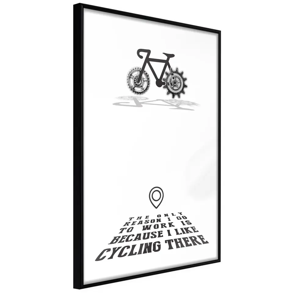 ⁨Plakat - I like Cycling [Poster] (rozmiar 40x60, wykończenie Rama czarna)⁩ w sklepie Wasserman.eu