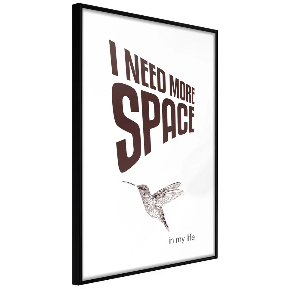 ⁨Poster - Space needed (size 20x30, finish Frame black)⁩ at Wasserman.eu