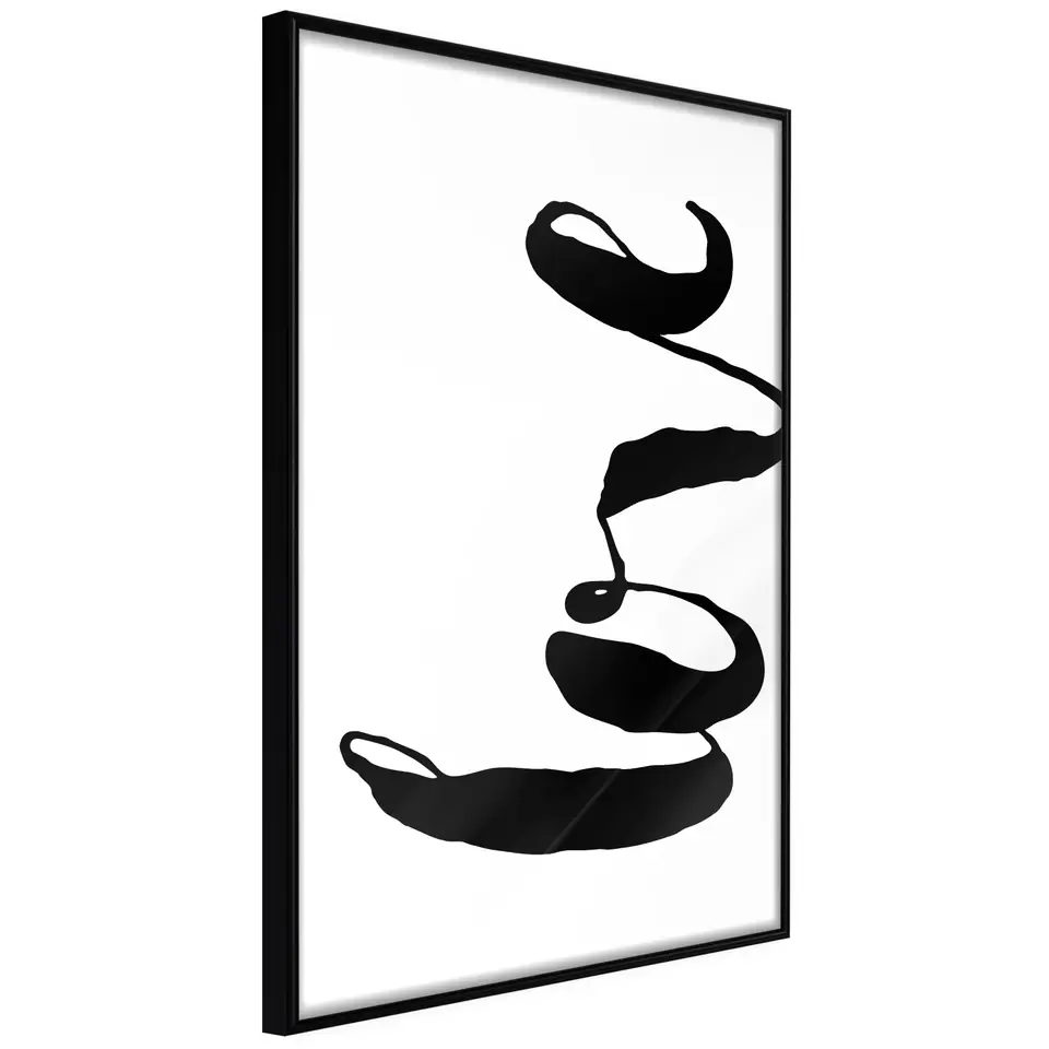 ⁨Poster - Love sideways (size 20x30, finish Frame black)⁩ at Wasserman.eu
