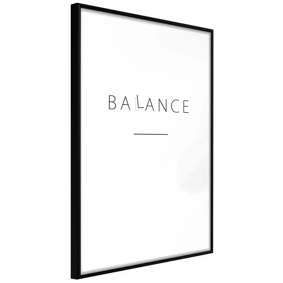 ⁨Plakat - Balance [Poster] (rozmiar 20x30, wykończenie Rama czarna)⁩ w sklepie Wasserman.eu