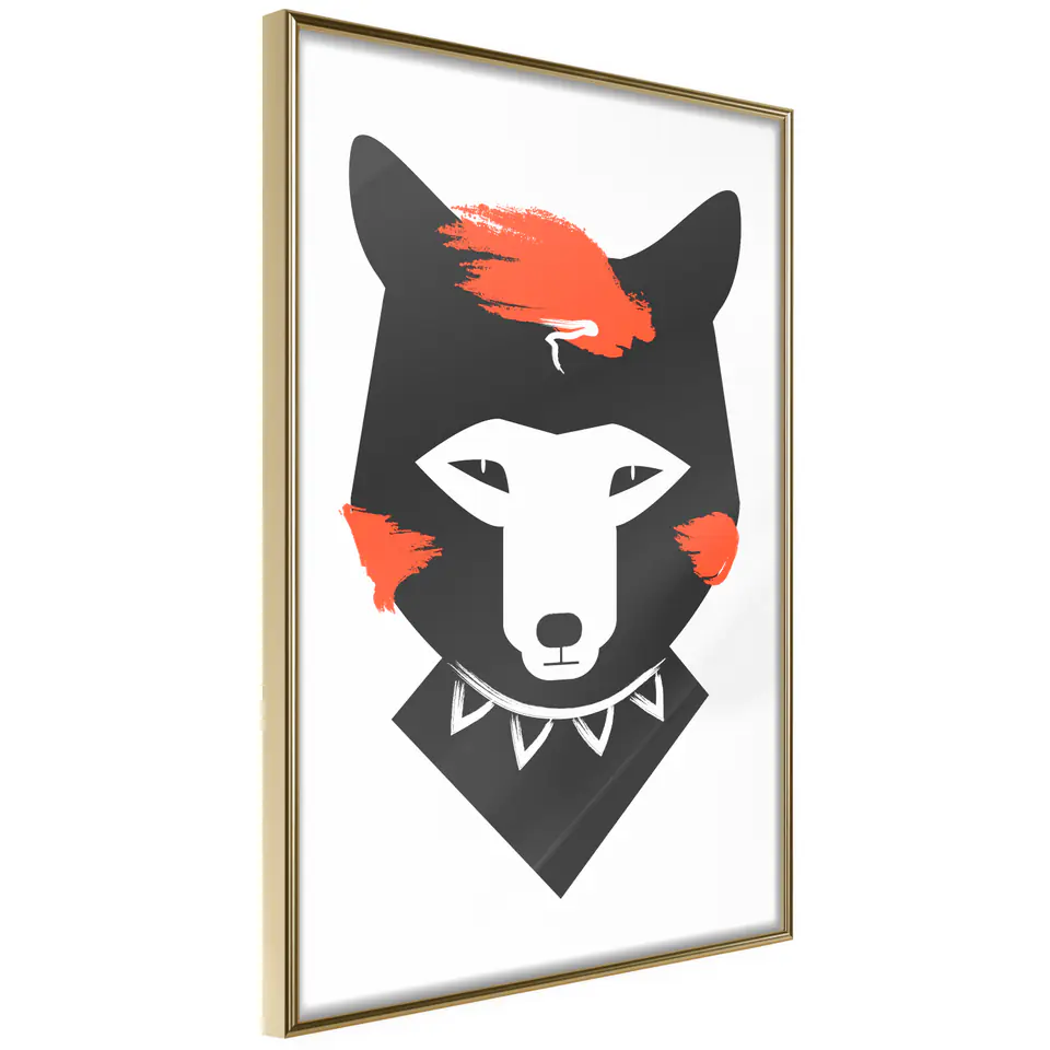 ⁨Poster - Charming redhead (size 20x30, finish Gold frame)⁩ at Wasserman.eu