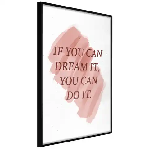 ⁨Plakat - You Can Do It [Poster] (rozmiar 40x60, wykończenie Rama czarna)⁩ w sklepie Wasserman.eu