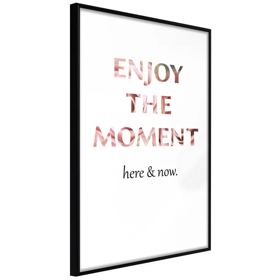 ⁨Poster - Here and Now (size 20x30, finish Frame black)⁩ at Wasserman.eu