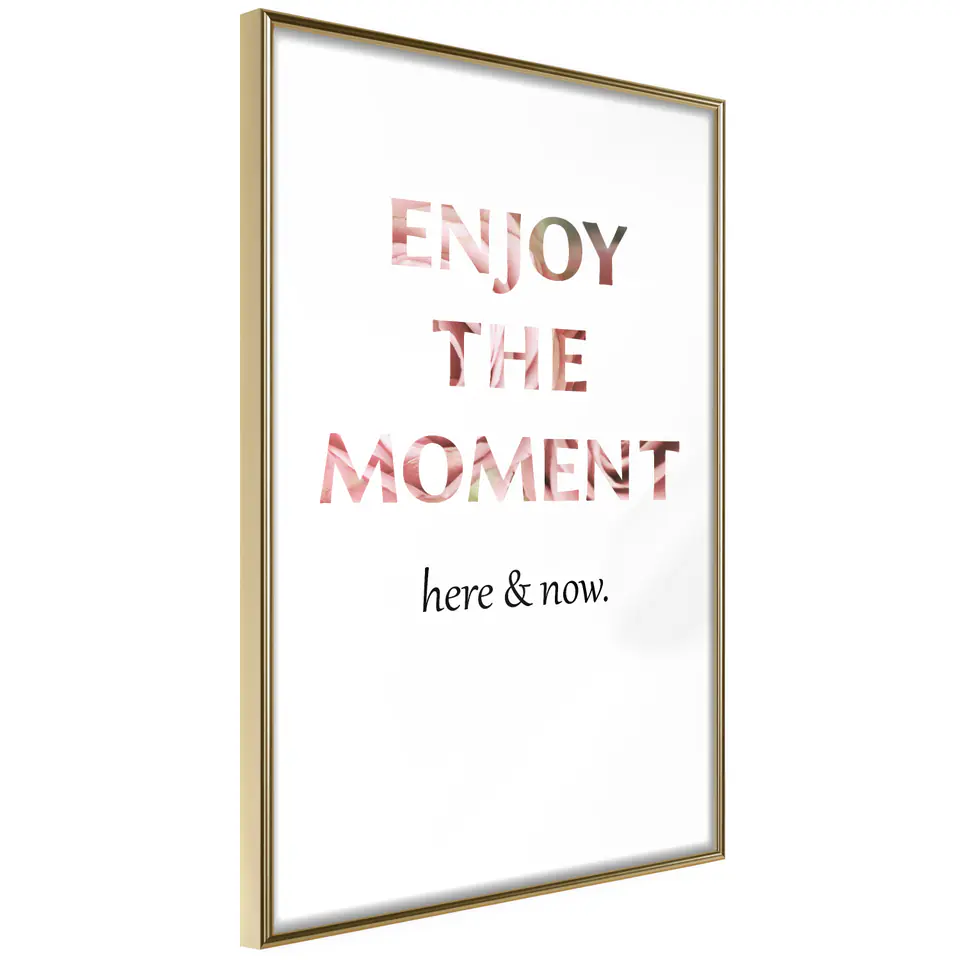 ⁨Plakat - Enjoy the Moment [Poster] (rozmiar 30x45, wykończenie Rama złota)⁩ w sklepie Wasserman.eu