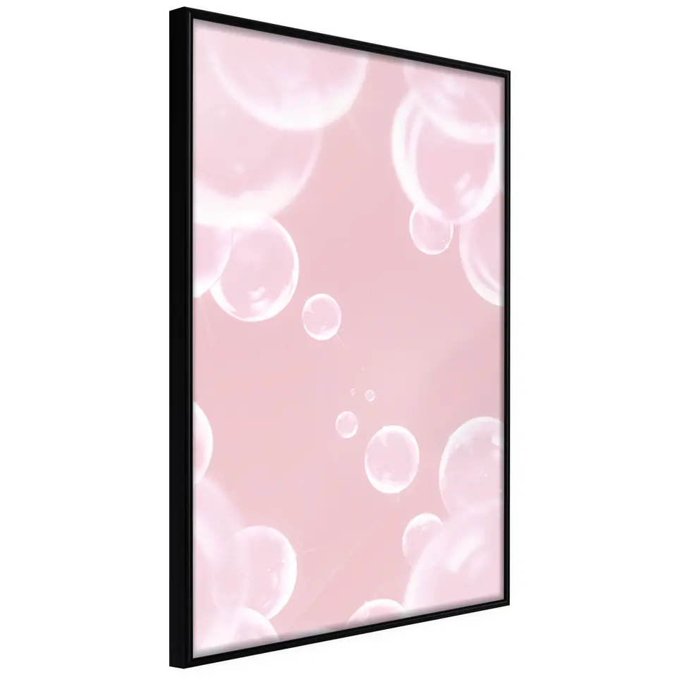 ⁨Poster - Bubble delight (size 20x30, finish Frame black)⁩ at Wasserman.eu