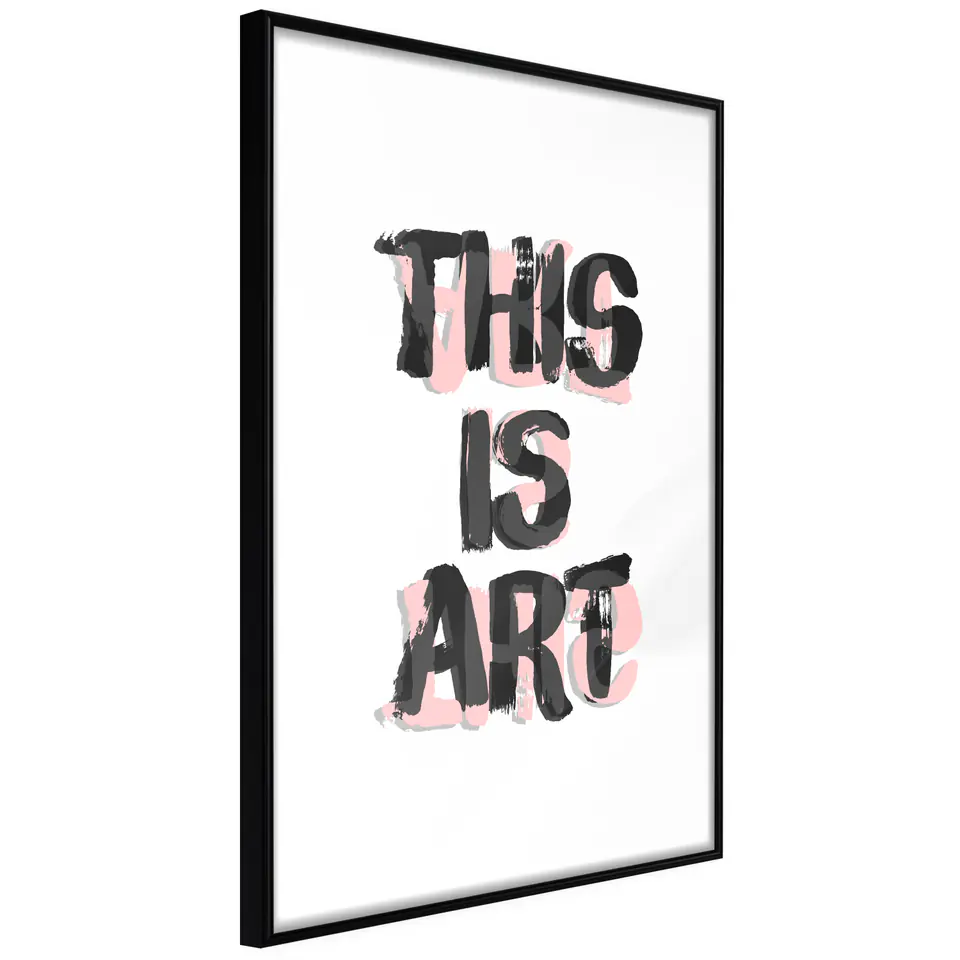 ⁨Plakat - This Is Art [Poster] (rozmiar 20x30, wykończenie Rama czarna)⁩ w sklepie Wasserman.eu