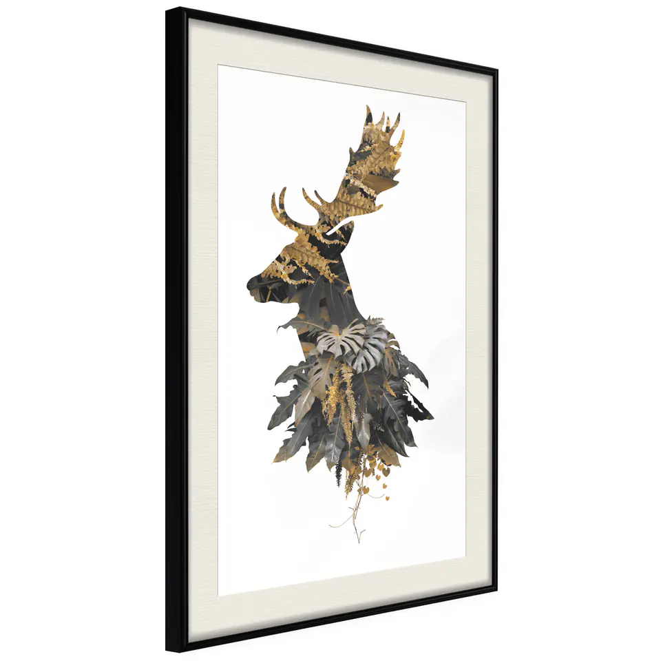 ⁨Poster - King of the Forest (size 20x30, finish Black frame with passe-partout)⁩ at Wasserman.eu