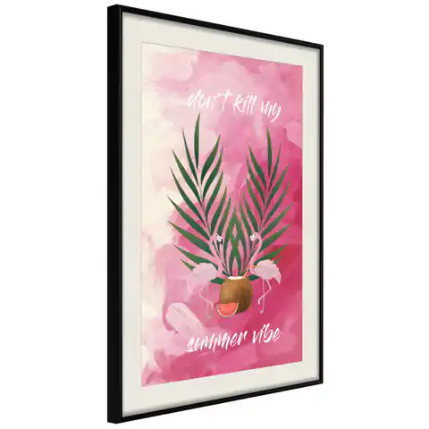 ⁨Poster - Back to summer (size 20x30, finish Black frame with passe-partout)⁩ at Wasserman.eu