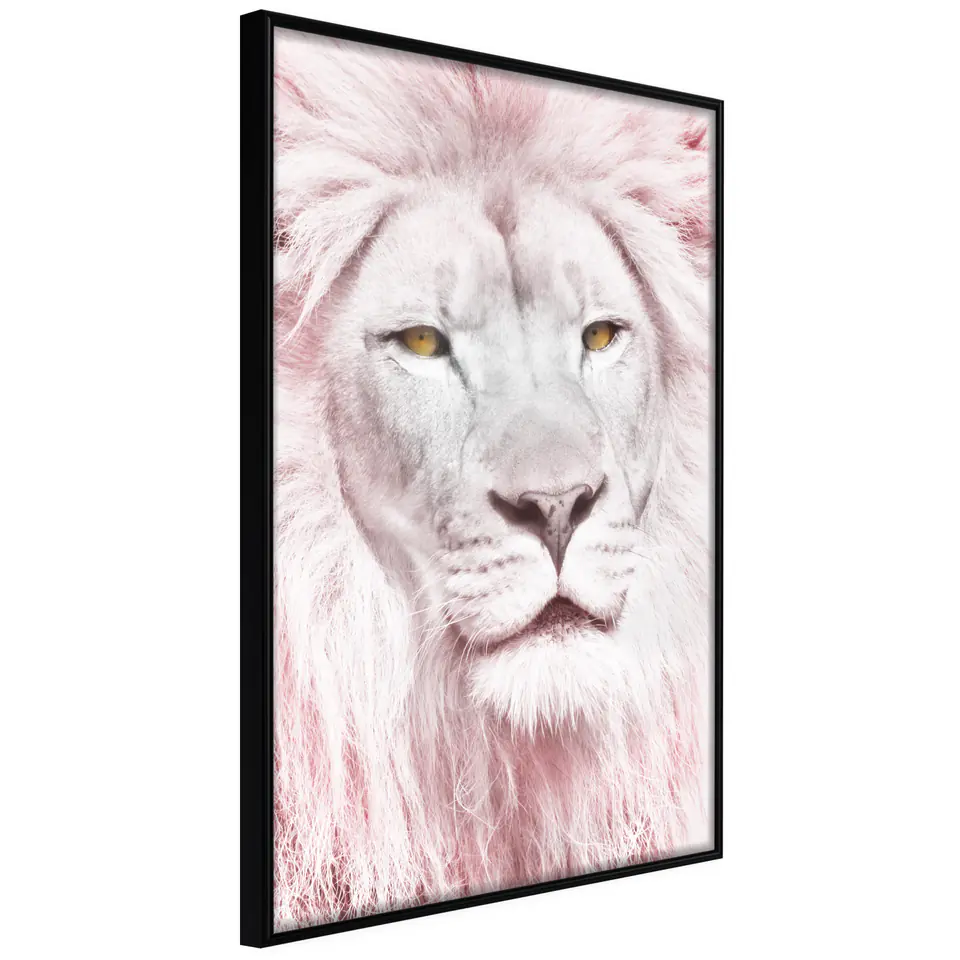 ⁨Poster - Dreamy Lion (size 20x30, finish Frame black)⁩ at Wasserman.eu