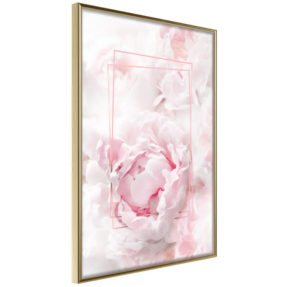 ⁨Poster - Flowery dreams (size 30x45, finish Gold frame)⁩ at Wasserman.eu