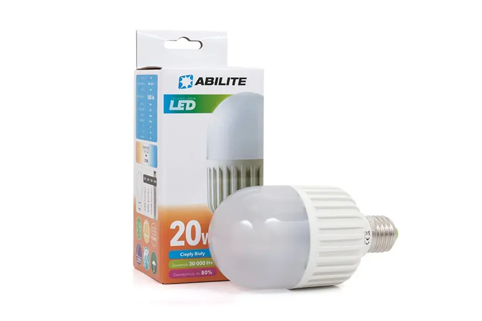 ⁨LED LAMP ABILITE MANGO MILKY B.CIEPŁA E27 20W/230V 1600LM 270° M70⁩ at Wasserman.eu