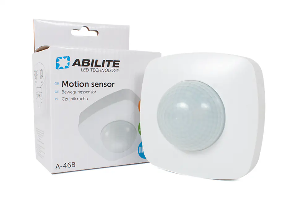 ⁨MOTION SENSOR ABILITE A-46B IR CEILING SURFACE 20M / PRESENCE 6M⁩ at Wasserman.eu