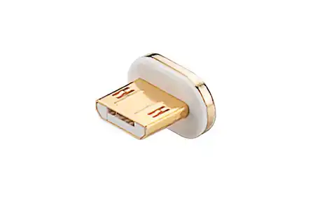 ⁨WTYK MICRO USB do KABLA MAGNETYCZNEGO GOOBAY SILVER-GOLD⁩ w sklepie Wasserman.eu