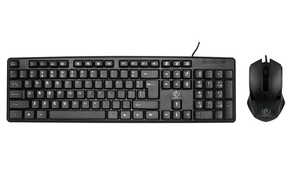 ⁨Rebeltec Simson wired keyboard + mouse kit, black⁩ at Wasserman.eu