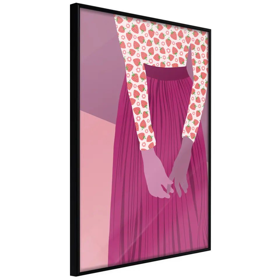 ⁨Poster - Blouse with fruit (size 20x30, finish Frame black)⁩ at Wasserman.eu