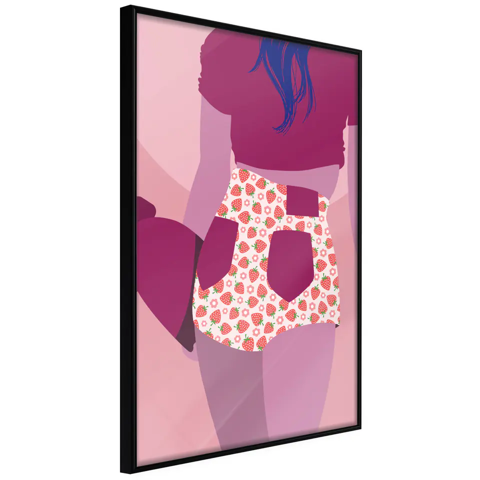 ⁨Poster - Fruit shorts (size 20x30, finish Frame black)⁩ at Wasserman.eu