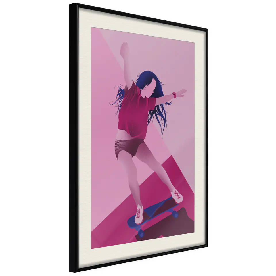 ⁨Plakat - Powerslide [Poster] (rozmiar 40x60, wykończenie Rama czarna z passe-partout)⁩ w sklepie Wasserman.eu