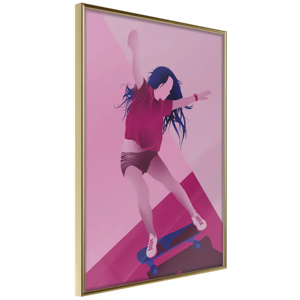 ⁨Plakat - Powerslide [Poster] (rozmiar 40x60, wykończenie Rama złota)⁩ w sklepie Wasserman.eu