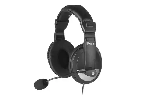 ⁨NGS MSX 9 PRO HEADPHONES with BLACK/SILVER MICROPHONE⁩ at Wasserman.eu