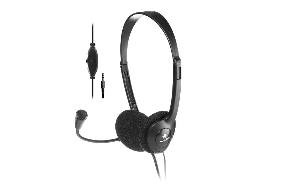 SŁUCHAWKI NGS MS103 PRO BLACK w sklepie Wasserman.eu