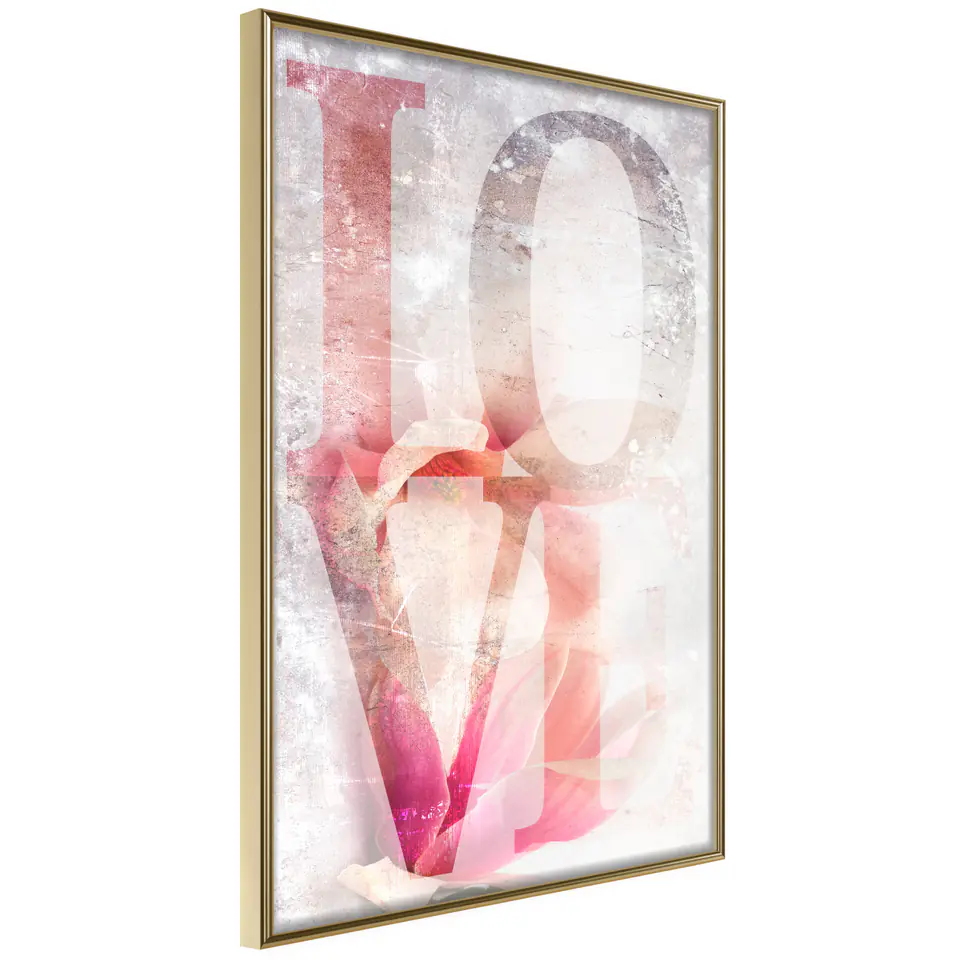 ⁨Poster - Love II (size 20x30, finish Gold frame)⁩ at Wasserman.eu