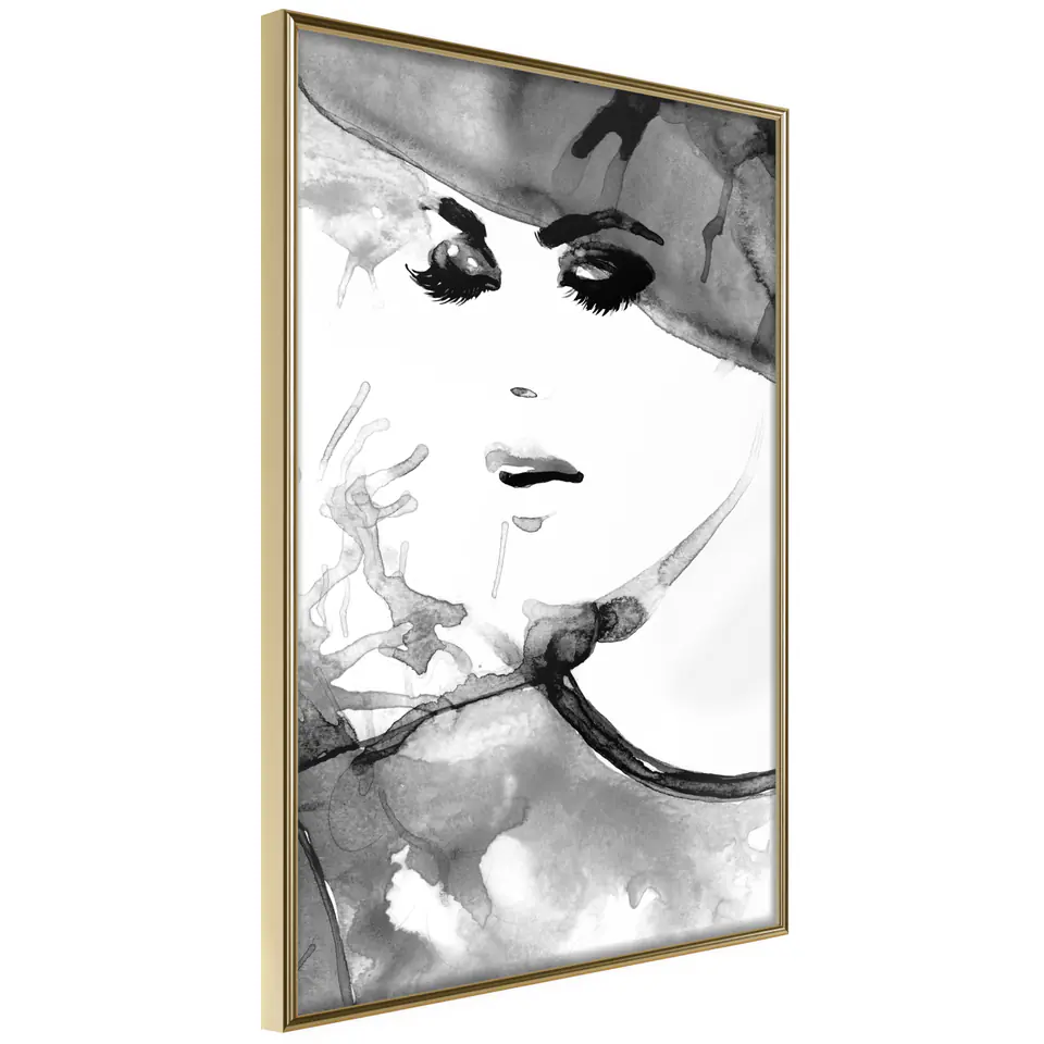 ⁨Poster - Class and chic (size 20x30, finish Gold frame)⁩ at Wasserman.eu