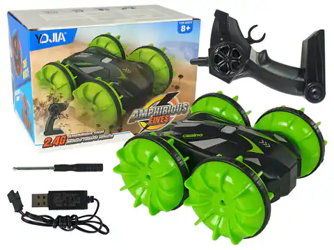 ⁨Amphibious Double Sided Remote Controlled Green 2.4G⁩ at Wasserman.eu