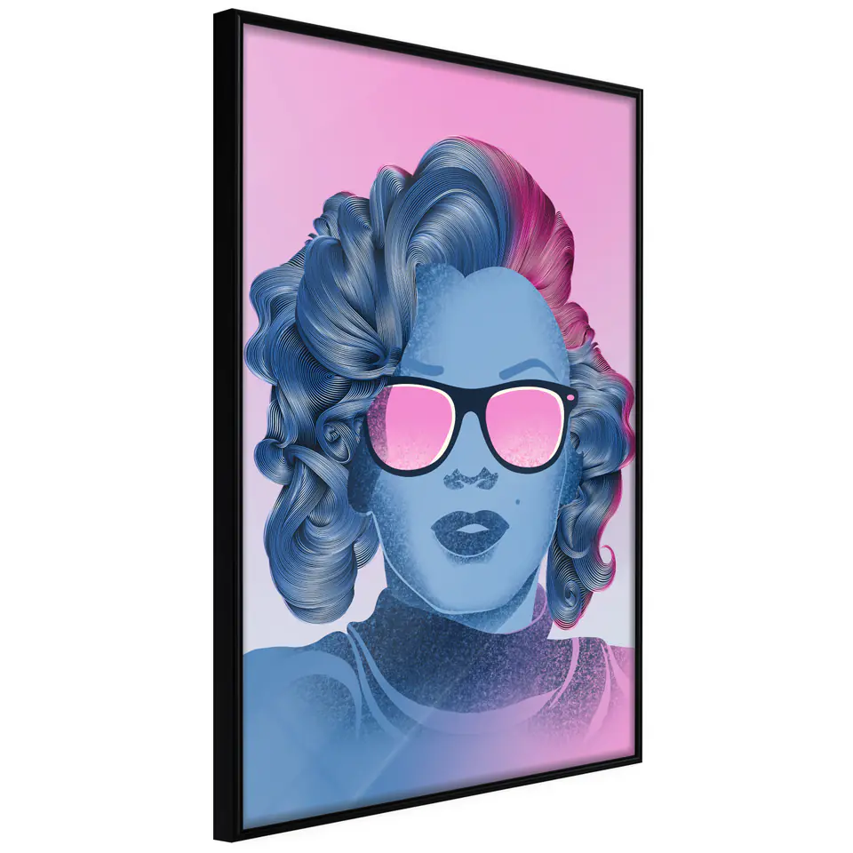 ⁨Poster - Pop culture icon (size 20x30, finish Frame black)⁩ at Wasserman.eu