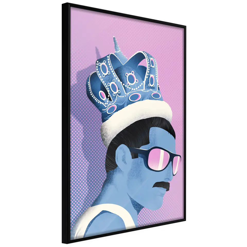 ⁨Poster - King of Music (size 20x30, finish Frame black)⁩ at Wasserman.eu