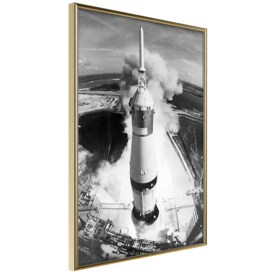 ⁨Poster - Beginning of the Mission (size 30x45, finish Gold frame)⁩ at Wasserman.eu