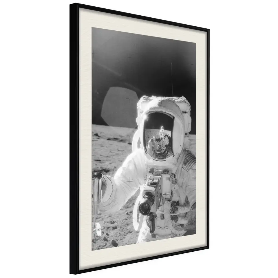 ⁨Poster - Space fun (size 20x30, finish Black frame with passe-partout)⁩ at Wasserman.eu