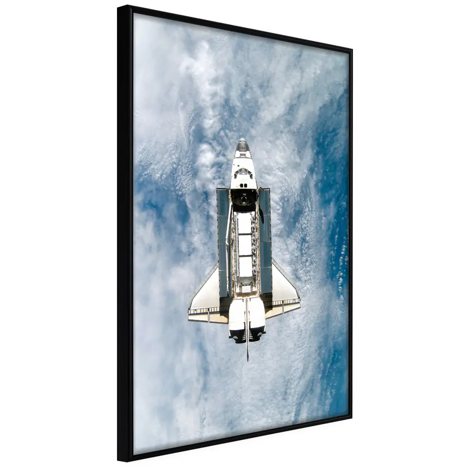 ⁨Poster - Shuttle Flight (size 30x45, finish Frame black)⁩ at Wasserman.eu