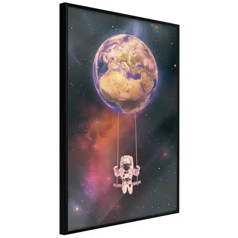 ⁨Poster - The whole world is a playground (size 20x30, finish Frame black)⁩ at Wasserman.eu