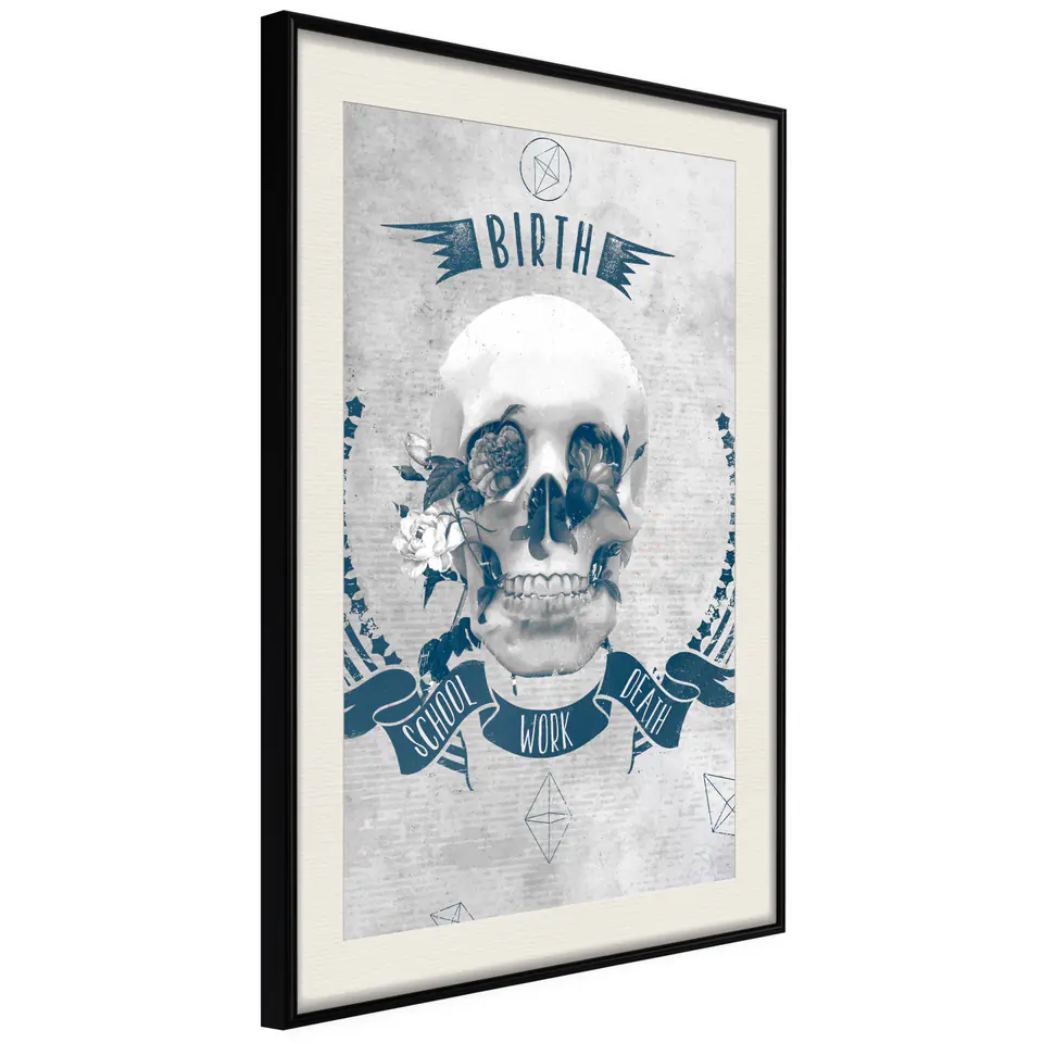 ⁨Plakat - Life Is Brutal [Poster] (rozmiar 20x30, wykończenie Rama czarna z passe-partout)⁩ w sklepie Wasserman.eu