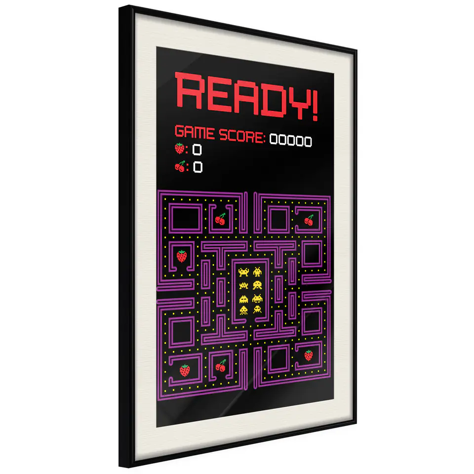 ⁨Poster - Maze (size 40x60, finish Black frame with passe-partout)⁩ at Wasserman.eu