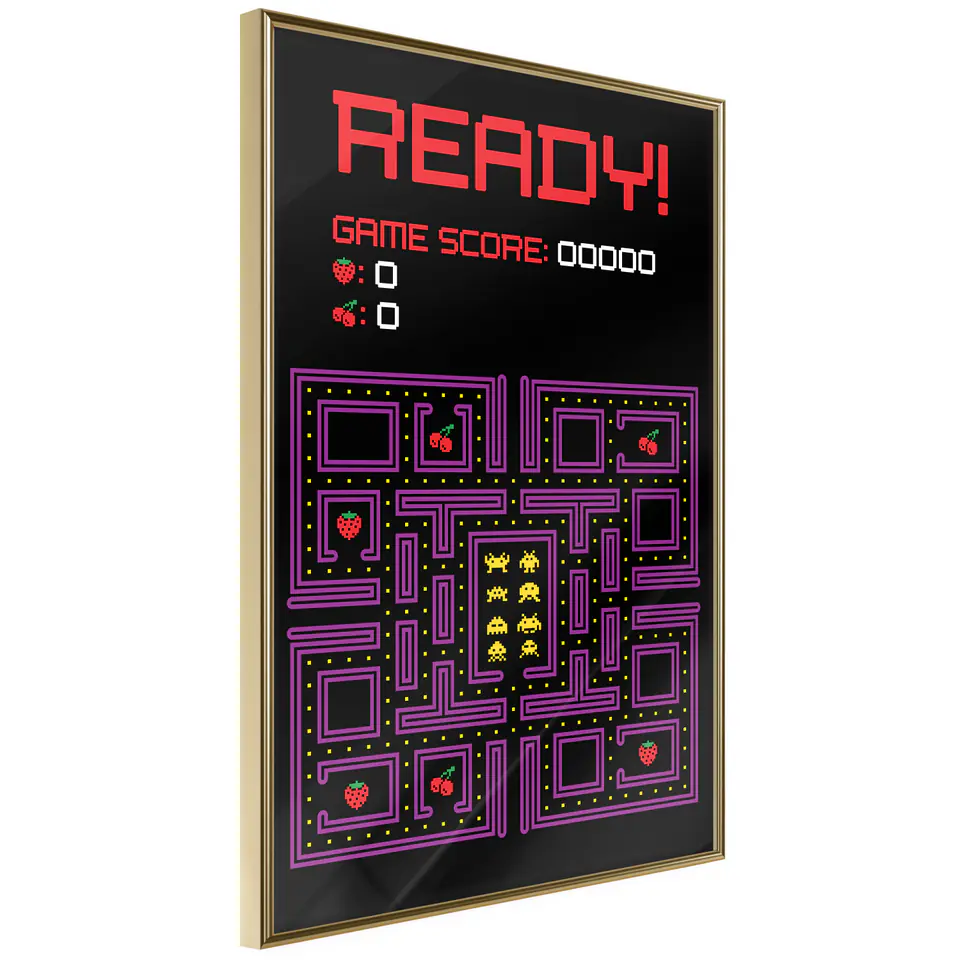 ⁨Poster - Maze (size 20x30, finish Gold frame)⁩ at Wasserman.eu