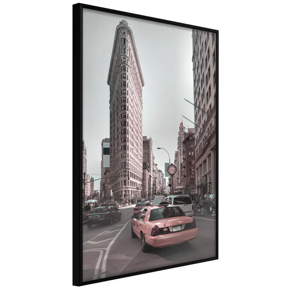 ⁨Poster - Flatiron Building (size 20x30, finish Frame black)⁩ at Wasserman.eu
