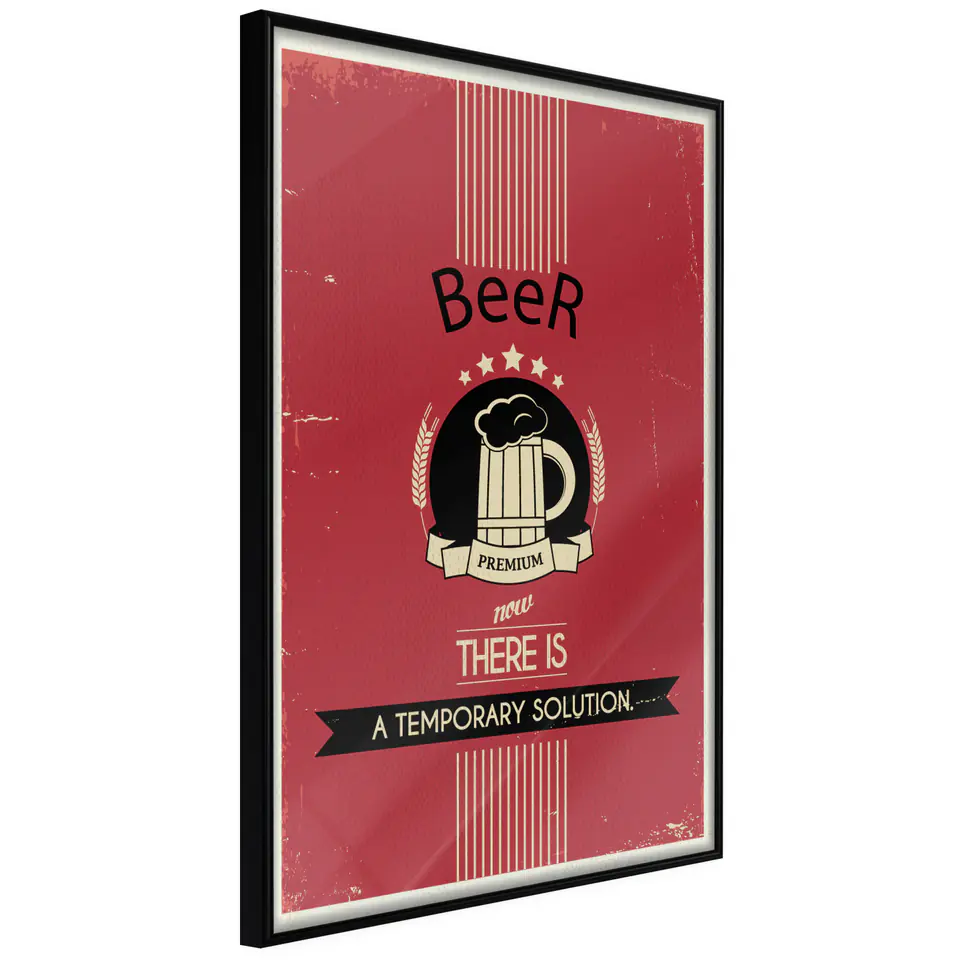 ⁨Plakat - Premium Beer [Poster] (rozmiar 30x45, wykończenie Rama czarna)⁩ w sklepie Wasserman.eu