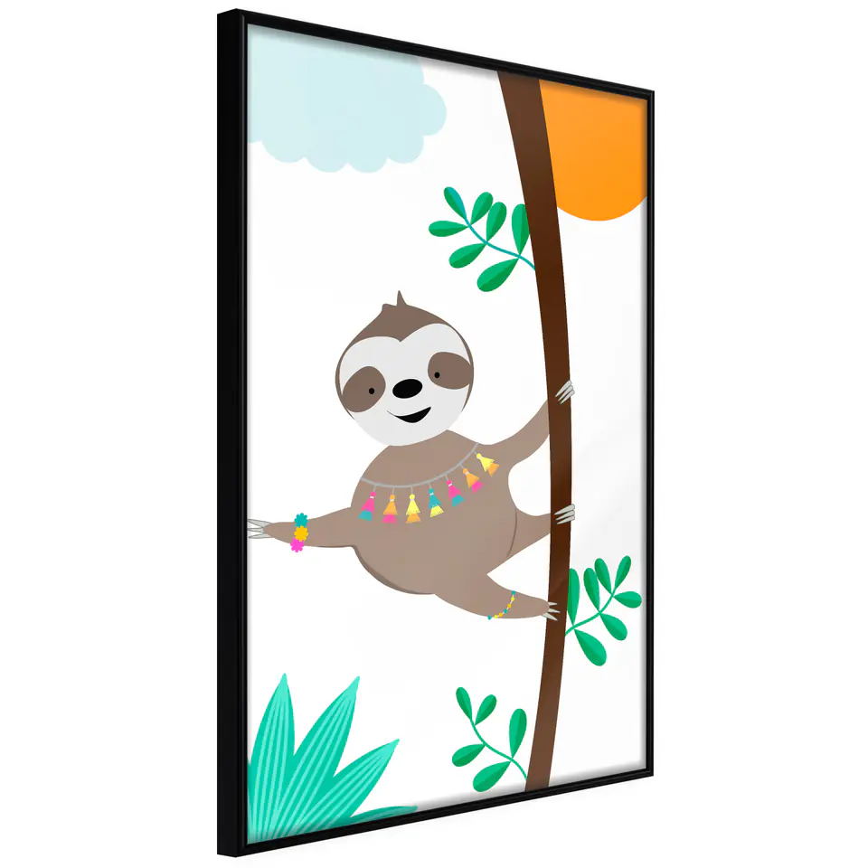 ⁨Poster - Lazy Life (size 20x30, finish Frame black)⁩ at Wasserman.eu