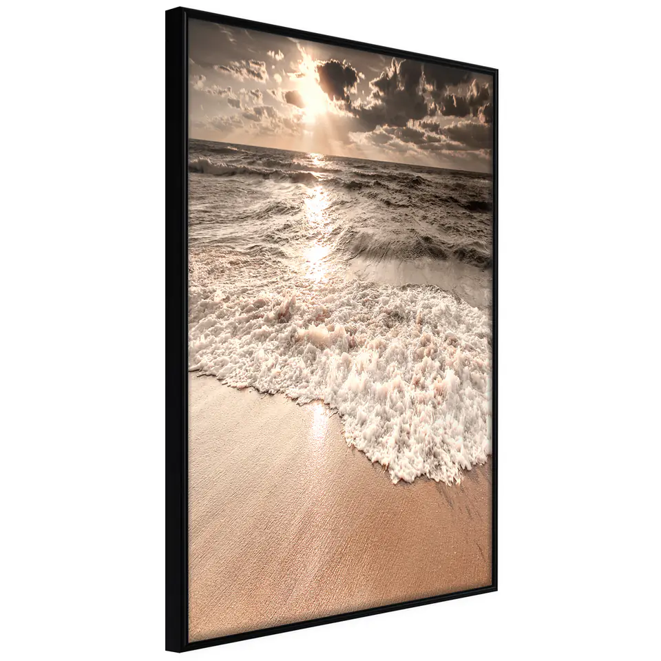 ⁨Poster - Beach of memories (size 20x30, finish Frame black)⁩ at Wasserman.eu