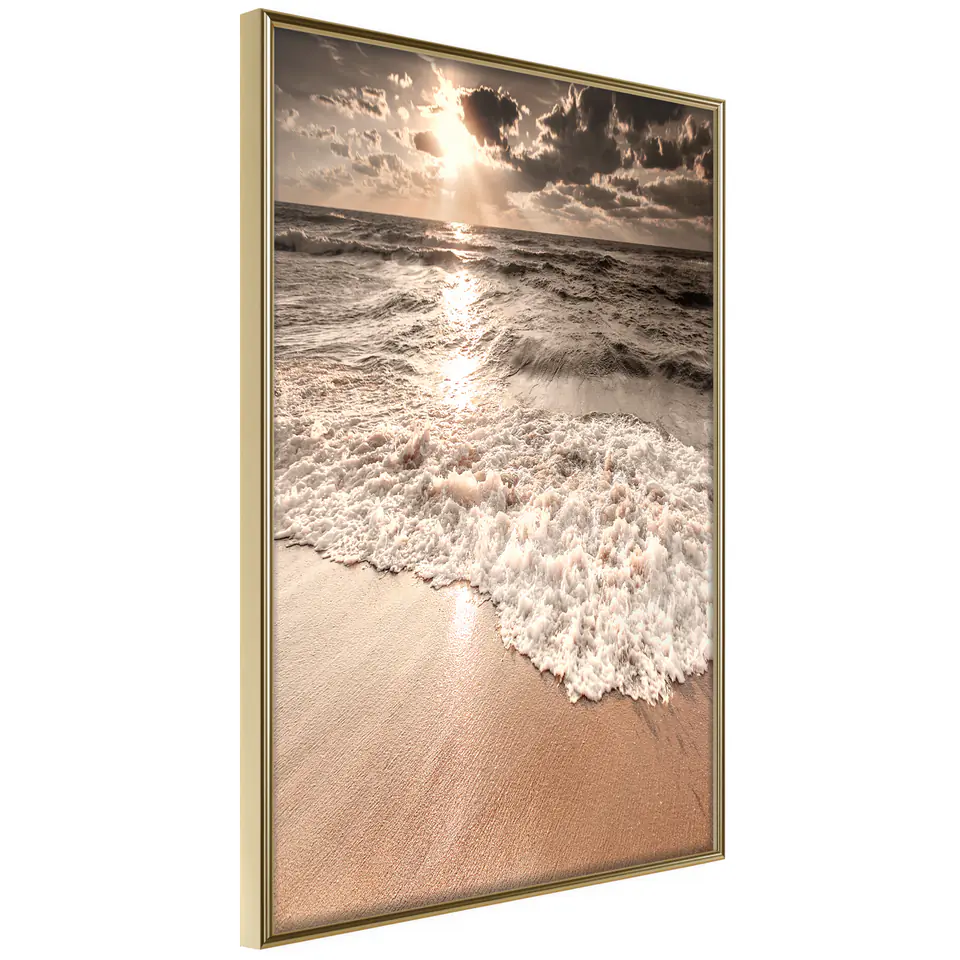 ⁨Poster - Beach of memories (size 20x30, finish Gold frame)⁩ at Wasserman.eu