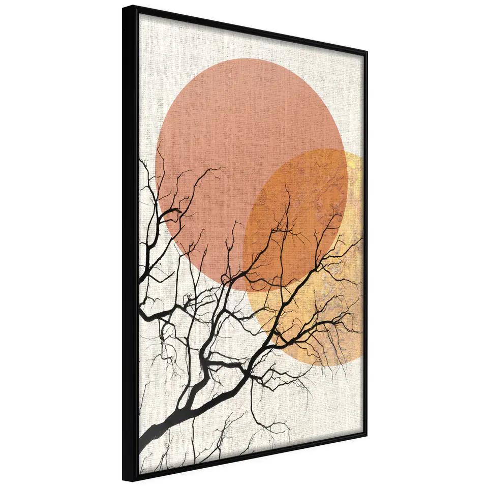 ⁨Poster - Gloomy Tree (size 20x30, finish Frame black)⁩ at Wasserman.eu