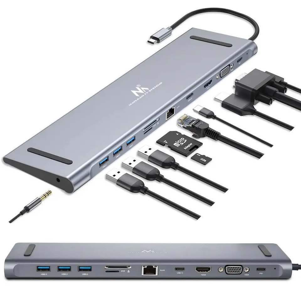 Docking station USB-C Maclean MCTV-850 at Wasserman.eu